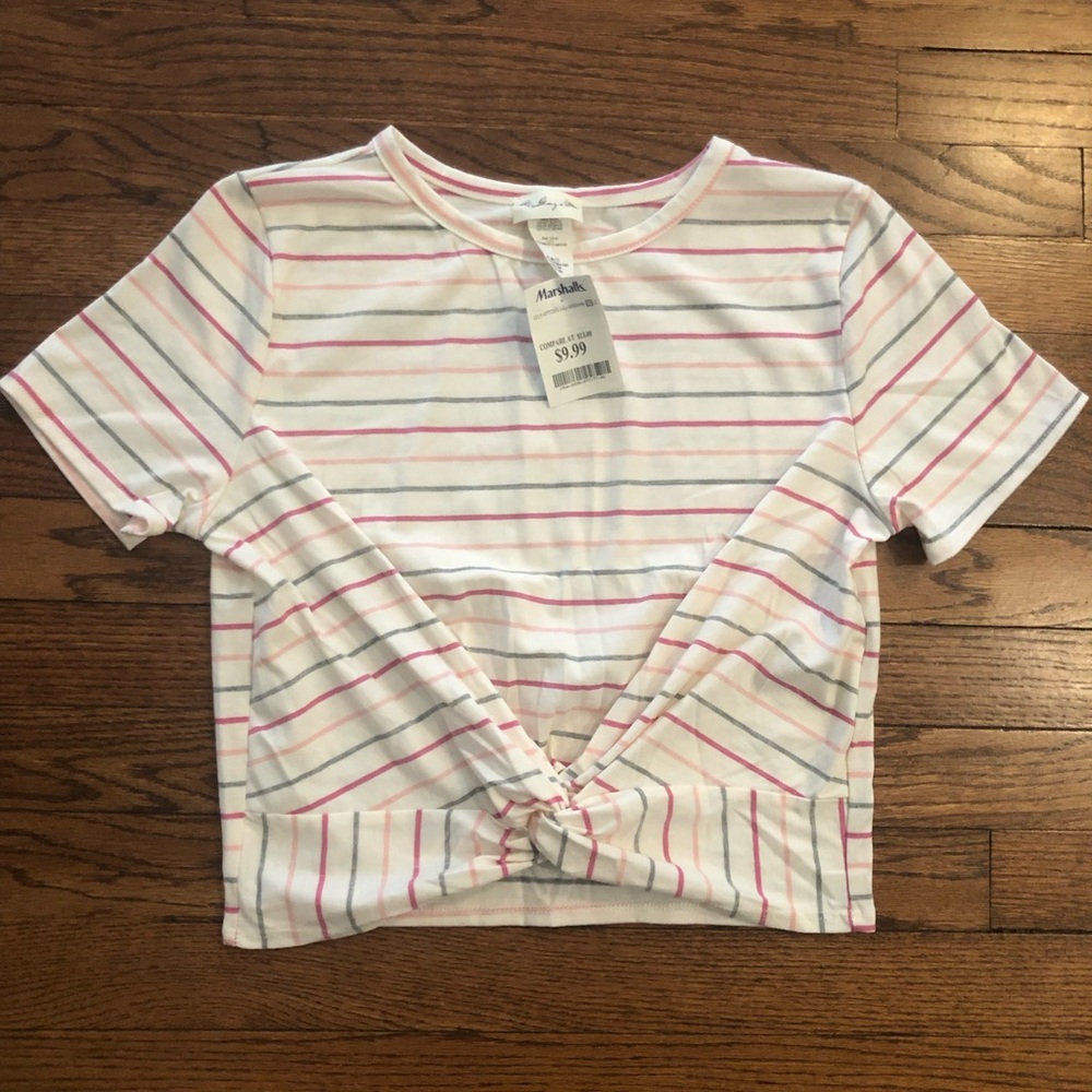 Stripped Crop Top NWT